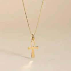 Histoire d'Or Pendentif Basilissa Croix De Vie Or Jaune* Pendentifs|Pendentifs