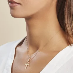 Histoire d'Or Pendentif Basilissa Croix De Vie Or Jaune* Pendentifs|Pendentifs