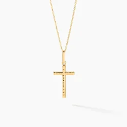 Histoire d'Or Pendentif Benny Croix Ciselee Or Jaune* Pendentifs|Pendentifs