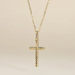 Histoire d'Or Pendentif Benny Croix Ciselee Or Jaune* Pendentifs|Pendentifs