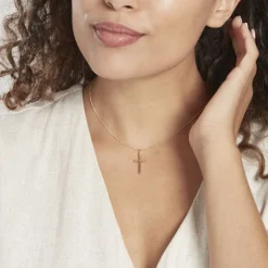 Histoire d'Or Pendentif Benny Croix Ciselee Or Jaune* Pendentifs|Pendentifs