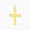 Discount Histoire d'Or Pendentif Benny Croix Ciselee Or Jaune