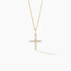 Histoire d'Or Pendentif Canice Croix Or Jaune Oxyde De Zirconium* Pendentifs|Pendentifs