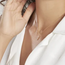 Histoire d'Or Pendentif Canice Croix Or Jaune Oxyde De Zirconium* Pendentifs|Pendentifs