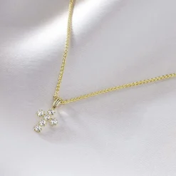 Histoire d'Or Pendentif Canice Croix Or Jaune Oxyde De Zirconium* Colliers|Pendentifs