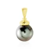 Best Histoire d'Or Pendentif Cerclee Or Jaune Perle De Culture De Tahiti