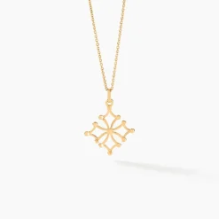Clearance Histoire d'Or Pendentif Dajo Croix Occitane Or Jaune