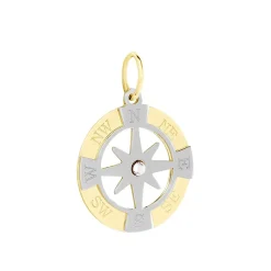 Histoire d'Or Pendentif Demyan Or Bicolore Oxyde De Zirconium* Pendentifs|Pendentifs