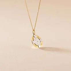 Histoire d'Or Pendentif Demyan Or Bicolore Oxyde De Zirconium* Pendentifs|Pendentifs