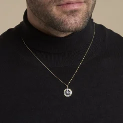 Histoire d'Or Pendentif Demyan Or Bicolore Oxyde De Zirconium* Pendentifs|Pendentifs