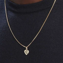 Clearance Histoire d'Or Pendentif Eudocie Coeur Lettre Or Jaune