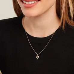 Histoire d'Or Pendentif Eudocie Coeur Lettre Or Jaune* Pendentifs|Pendentifs