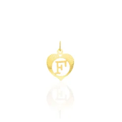 Histoire d'Or Pendentif Eudocie Coeur Lettre Or Jaune* Pendentifs|Pendentifs