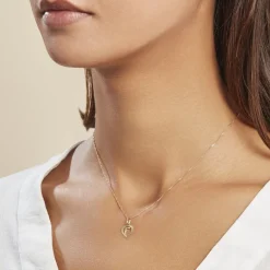 Histoire d'Or Pendentif Eudocie Coeur Lettre Or Jaune* Pendentifs|Pendentifs