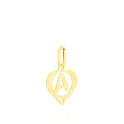 Clearance Histoire d'Or Pendentif Eudocie Coeur Lettre Or Jaune