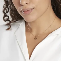 Clearance Histoire d'Or Pendentif Eudocie Coeur Lettre Or Jaune