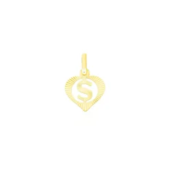 Hot Histoire d'Or Pendentif Eudocie Coeur Lettre Or Jaune