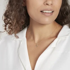 Hot Histoire d'Or Pendentif Eudocie Coeur Lettre Or Jaune