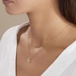 Discount Histoire d'Or Pendentif Eudocie Coeur Lettre Or Jaune