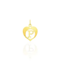 Histoire d'Or Pendentif Eudocie Coeur Lettre Or Jaune* Pendentifs|Pendentifs