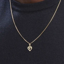 Histoire d'Or Pendentif Eudocie Coeur Lettre Or Jaune* Pendentifs|Pendentifs