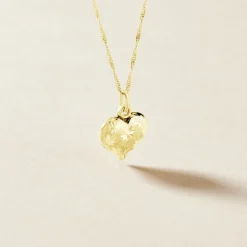 Histoire d'Or Pendentif Eudocie Coeur Mat Et Brillant Or Jaune* Pendentifs|Pendentifs