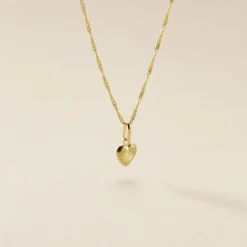 Histoire d'Or Pendentif Eudocie Coeur Mat Et Brillant Or Jaune* Pendentifs|Pendentifs