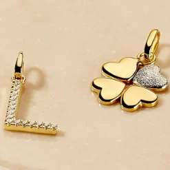 Histoire d'Or Pendentif Eudocie Coeur Trefle Or Jaune* Pendentifs|Pendentifs