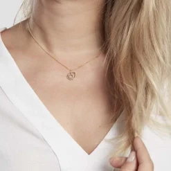 Outlet Histoire d'Or Pendentif Eudocie Coeurs Lisses Or Jaune