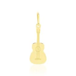 Hot Histoire d'Or Pendentif Fatema Musique Guitare Or Jaune