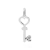 Histoire d'Or Pendentif Fatilia Clef Coeur Or Blanc* Pendentifs|Pendentifs