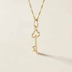 Histoire d'Or Pendentif Fatilia Clef Coeur Or Jaune* Pendentifs|Pendentifs