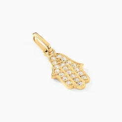 Histoire d'Or Pendentif Fatima Or Jaune Oxyde De Zirconium* Pendentifs|Pendentifs