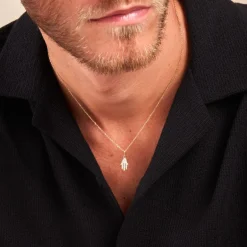 Histoire d'Or Pendentif Fatima Or Jaune Oxyde De Zirconium* Pendentifs|Pendentifs