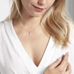 Histoire d'Or Pendentif Fatima Or Jaune Oxyde De Zirconium* Pendentifs|Pendentifs