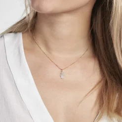 Histoire d'Or Pendentif Fatima Or Jaune Oxyde De Zirconium* Pendentifs|Pendentifs