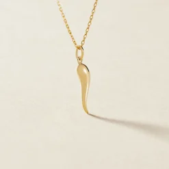 New Histoire d'Or Pendentif Felicette Corne Abondance Or Jaune