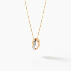 Outlet Histoire d'Or Pendentif Ferdinanda Entrelace Or Tricolore
