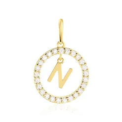 Clearance Histoire d'Or Pendentif Gabe Or Jaune Oxyde De Zirconium