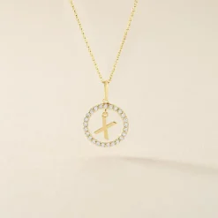 Hot Histoire d'Or Pendentif Gabe Or Jaune Oxyde De Zirconium