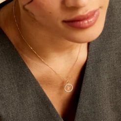 Hot Histoire d'Or Pendentif Gabe Or Jaune Oxyde De Zirconium