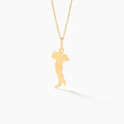 Histoire d'Or Pendentif Gaietana Italie Or Jaune* Bijoux Personnalisés|Pendentifs