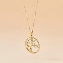 Histoire d'Or Pendentif Godolieba De Zirconium or jaune oxyde