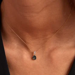 Discount Histoire d'Or Pendentif Gorgel Or Jaune Topaze Oxyde De Zirconium or jaune topaze bleu london