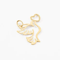 Online Histoire d'Or Pendentif Guecha Colombe Et Coeur Or Jaune