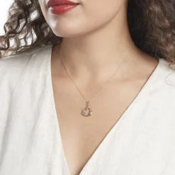 Outlet Histoire d'Or Pendentif Haizia Trio Dauphins Or Tricolore