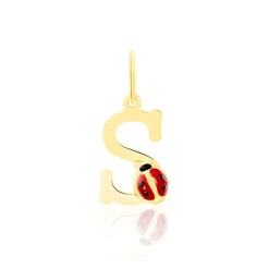 Histoire d'Or Pendentif Helidie Coccinelle Lettre Or Jaune* Pendentifs|Pendentifs