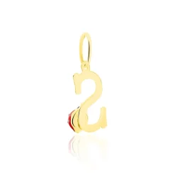 Histoire d'Or Pendentif Helidie Coccinelle Lettre Or Jaune* Pendentifs|Pendentifs
