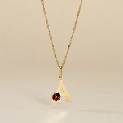 Histoire d'Or Pendentif Helidie Coccinelle Lettre Or Jaune* Pendentifs|Pendentifs