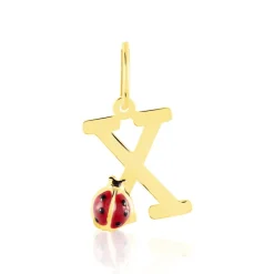Histoire d'Or Pendentif Helidie Coccinelle Lettre Or Jaune* Pendentifs|Pendentifs